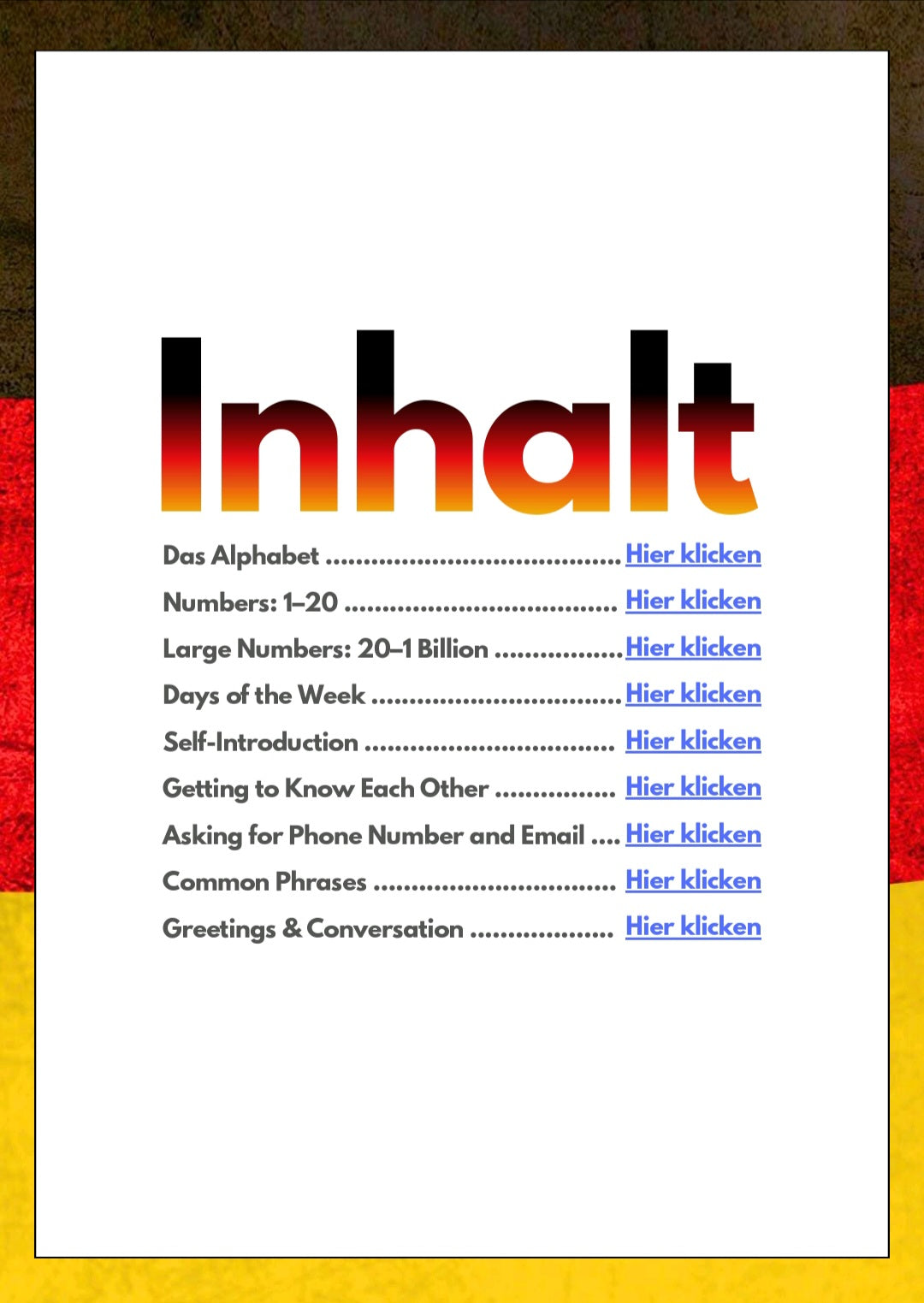 German A1 Study Notes Guide | Vocabulary, Grammar & Daily Life (Netzwerk Based)